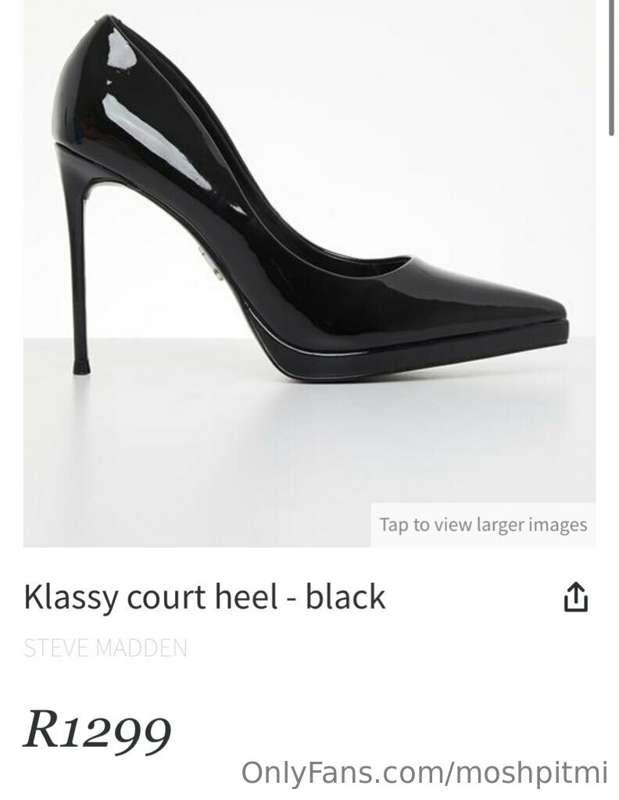 $100 is needed, because these heels are a need. how do i not..