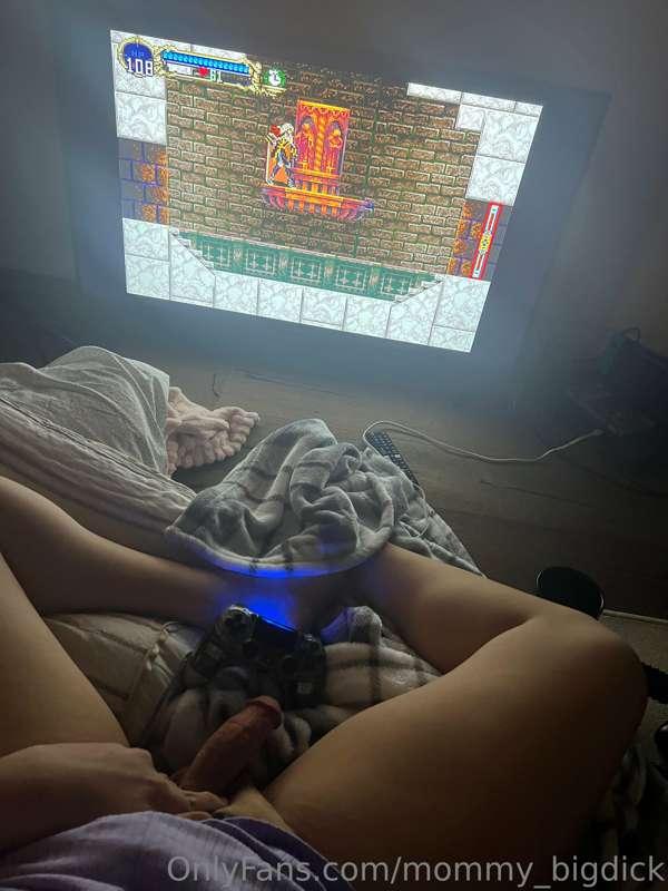mommy’s taking the day off to play video games, come nurse o..