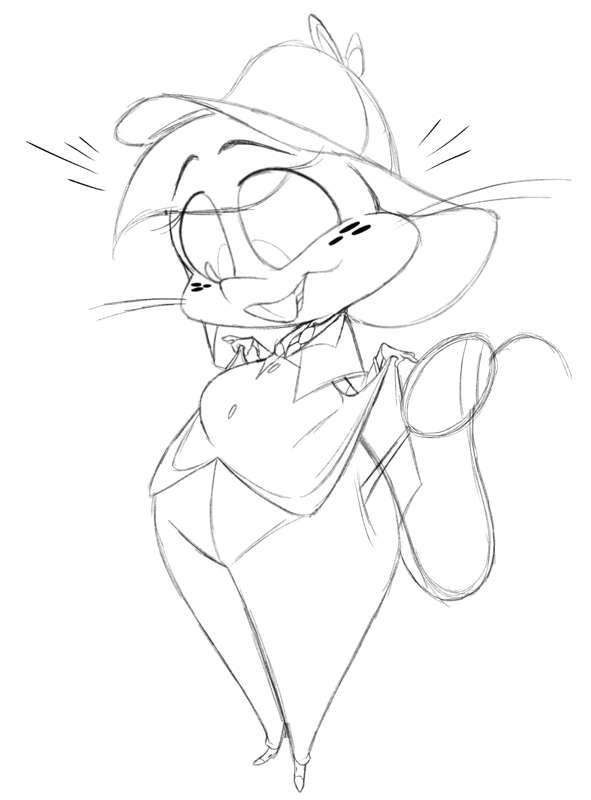 Sherlock Mouse (Sketch)