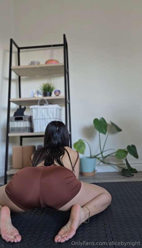 Catch me in my happy place - flexing, stretching, and vibing..
