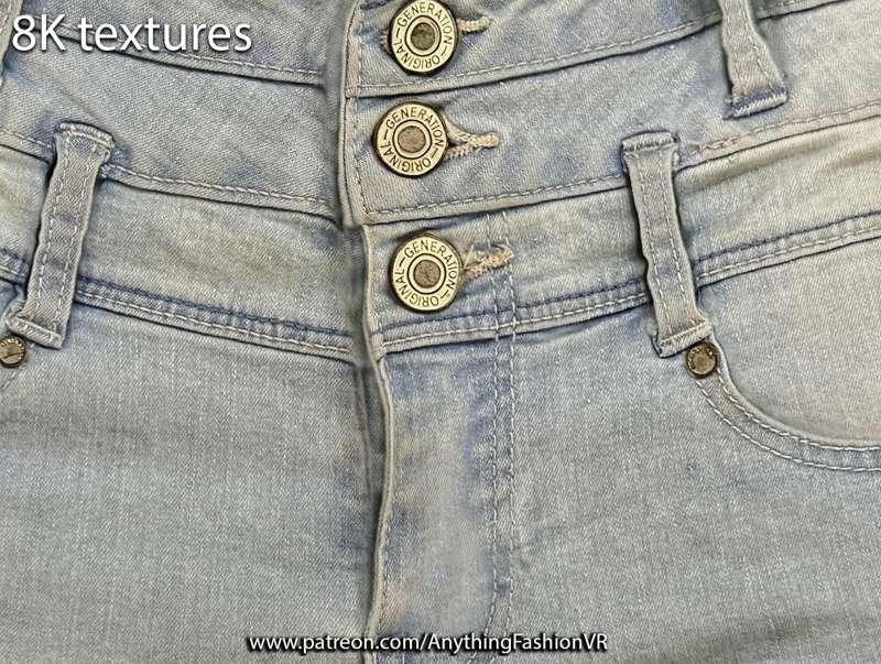 8k jean shorts 3 button.