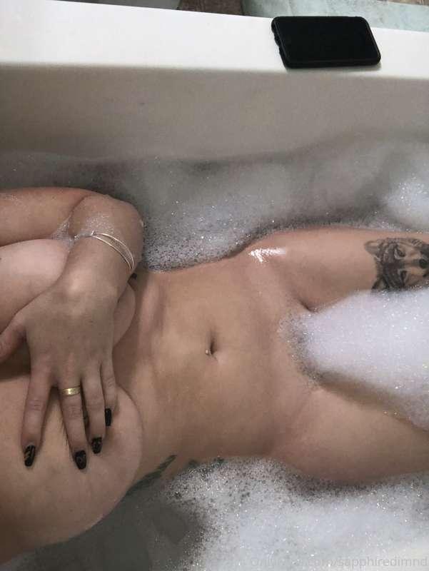 I like lots of bubbles in my bath