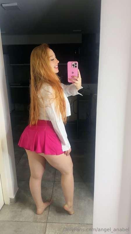 I think I need a longer skirt..