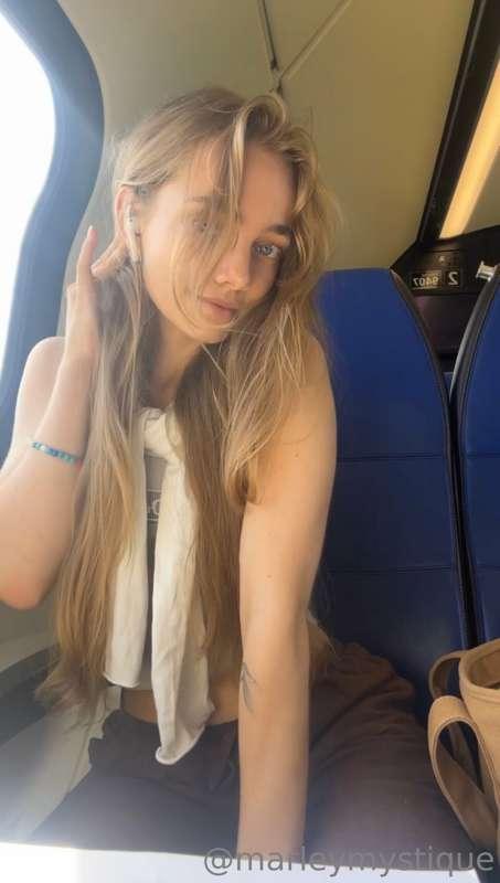 Sometimes I just like taking the train, just to take the tra..