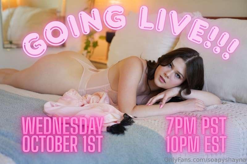 you know the drill daddies!!! going LIVE on wednesday 💗💗💗
