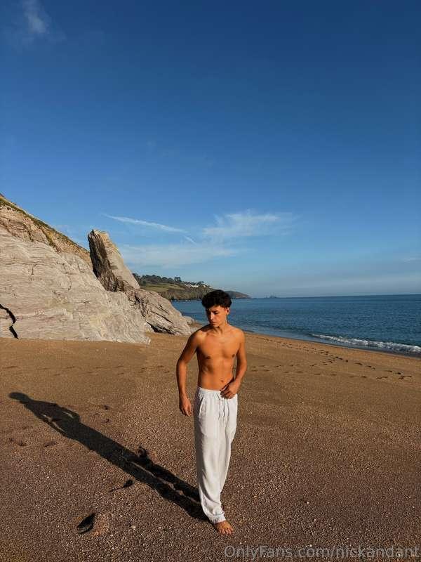 Found a private spot on the beach to film something together..