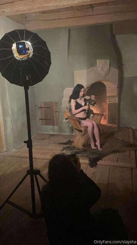 Backstage from Witcher photoshoot 💜