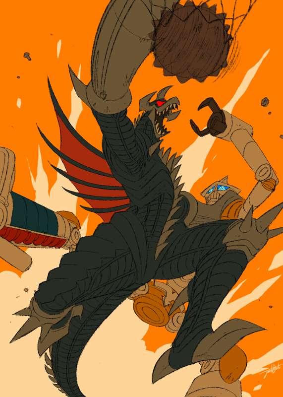 Gigan VS Jet Jaguar