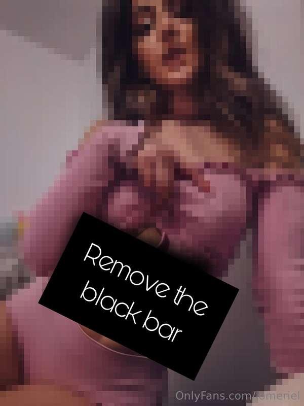 Remove the black bar! 