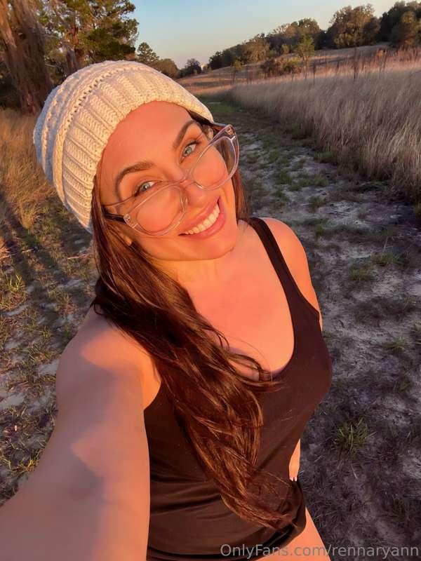 I went for a sunset walk in the woods today. 🌲 Wasn’t planni..