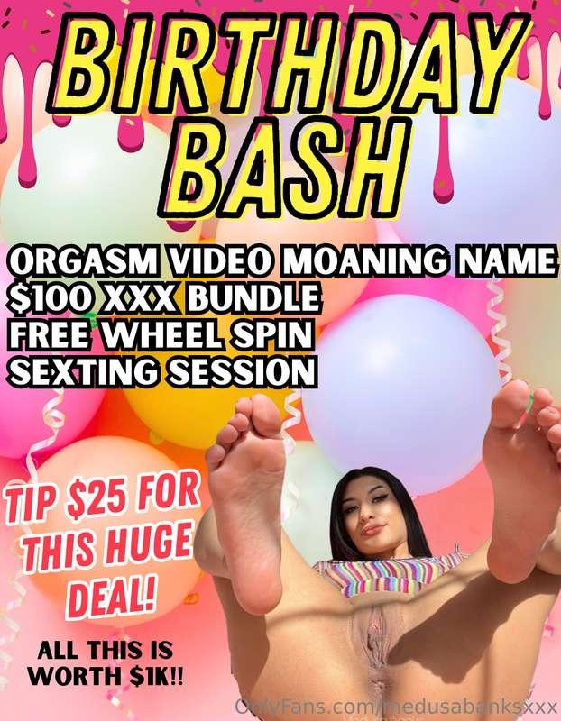 🥳BIRTHDAY BASH BUNDLE🥳 🎂orgasm video moaning your name! 🎊 $1..