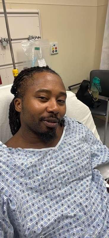 Lupe was in the hospital yesterday…we thought he had a broke..