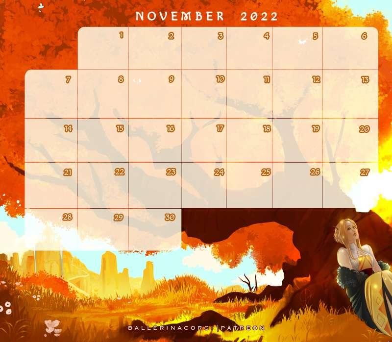 November 2022 Calendar