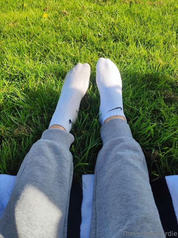socks in the sun!