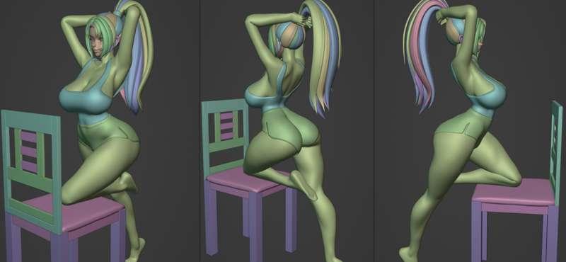 MAI SHIRANUI POSE FOR THE STL