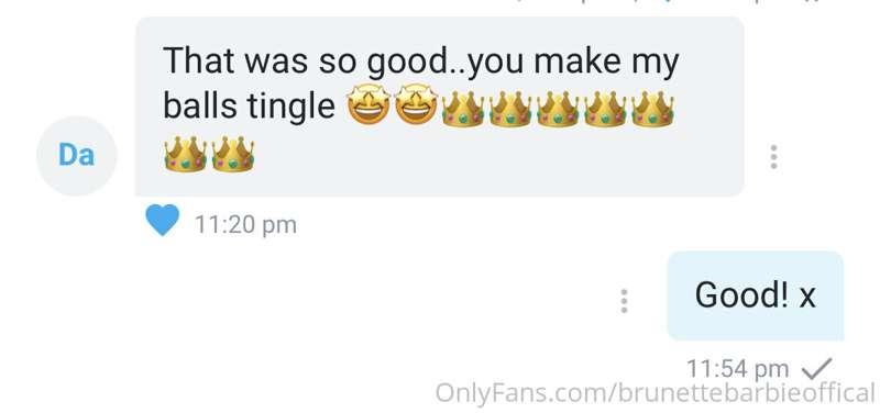 just one of the reviews I’ve had about my new video 🥰