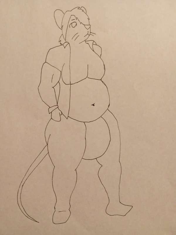 Fat Rat WIP (Lineart)