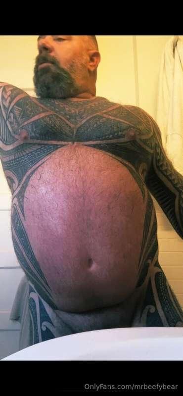 Furry Belly & a Hard Cock,...any takers?