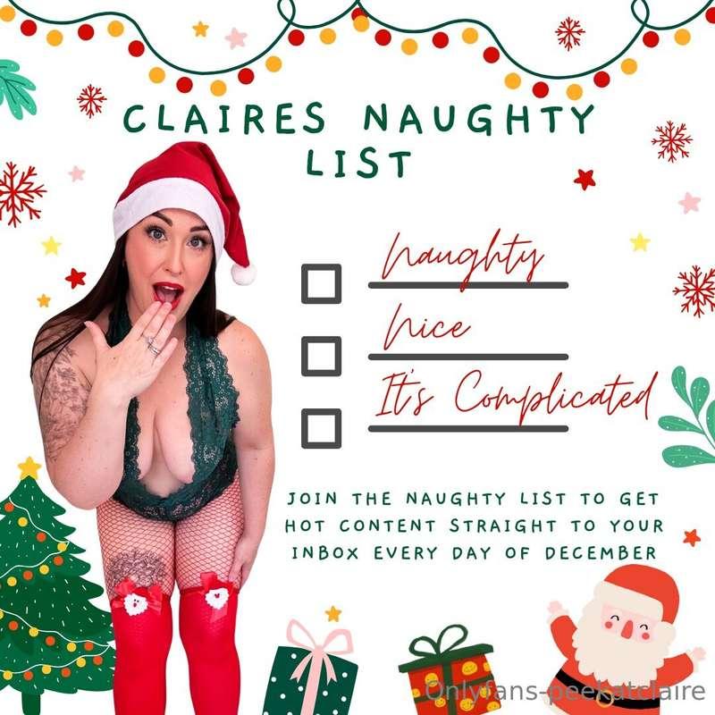 Claire's Christmas Naughty ListChristmas needs to be celebra..