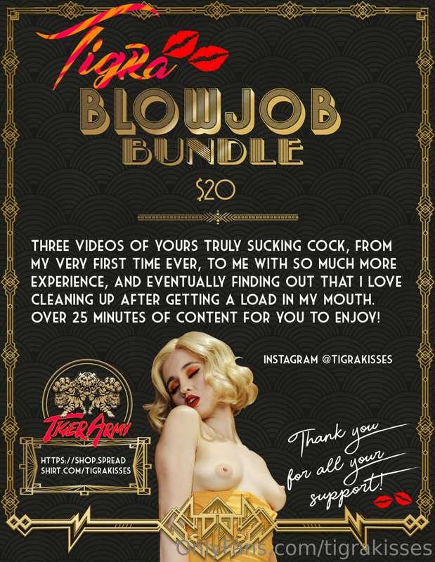 🐯💋💋 ***Throwing Back this Thursday with a Blowjob Bundle*** ..