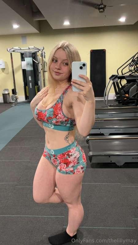 Working out, we can work out more later together. 😉