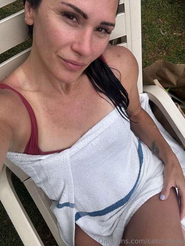 My tan lines are all over the place 🌞 Love how much I get to..