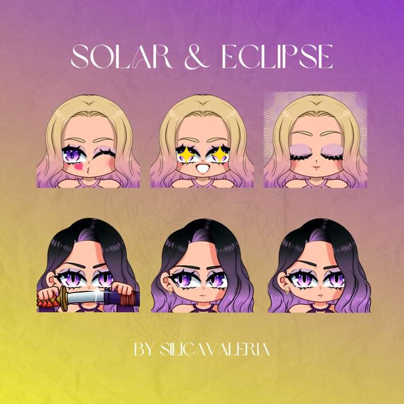 Solar and Eclipse 💛✨💜 