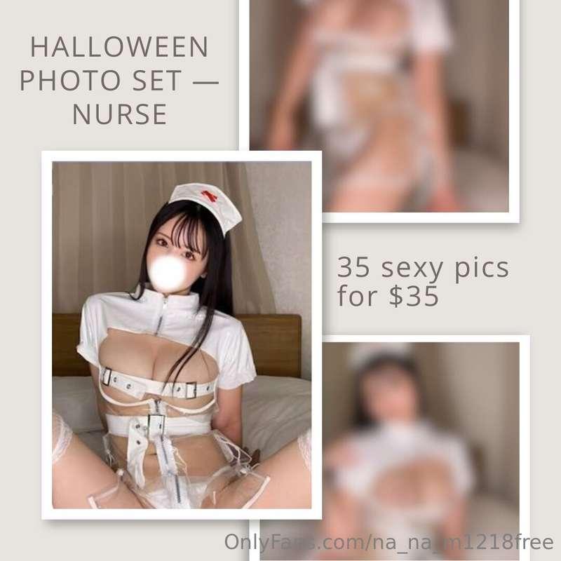 Today's content on my page is 👩🏻‍⚕️Sexy Nurse Halloween Phot..