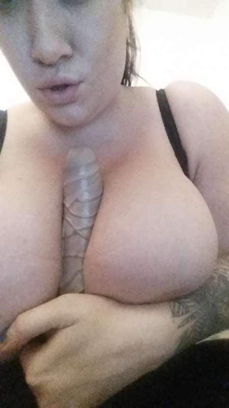 Watch me tease you and lick my dildo 
