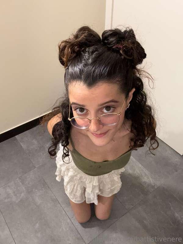 Looking up at you… what would you make me do? 😇