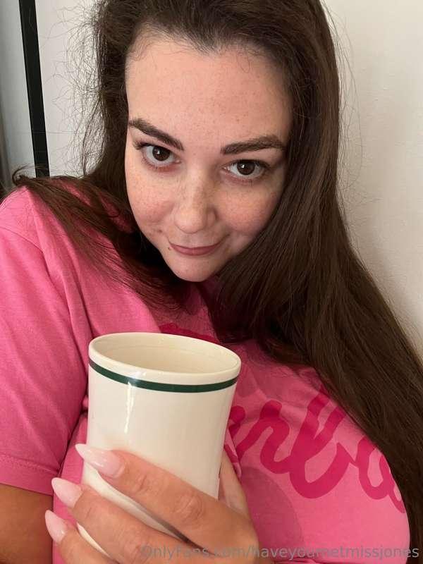 There are two things that I enjoy in the morning, coffee and..