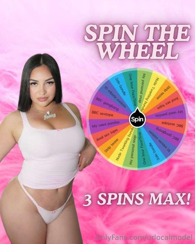 💋 SLUTTY SPIN THE WHEEL 💋Wanna play a naughty little game wi..