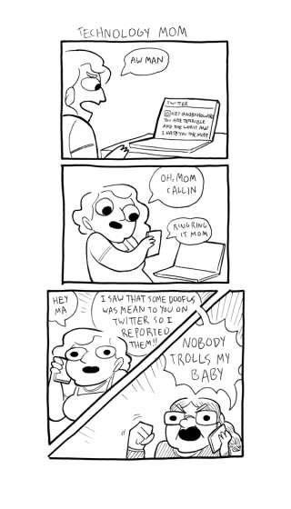 Mini Comic #16! Technology Mom