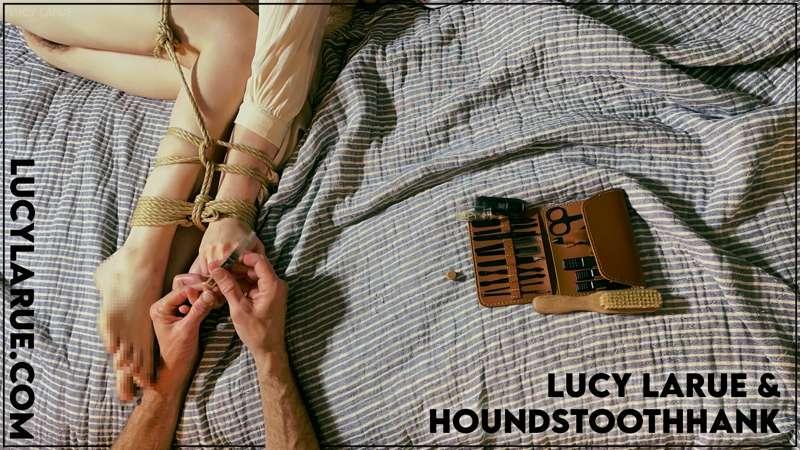 "Bondage Hand and Foot Nail Clipping Timelapse" with Houndst..