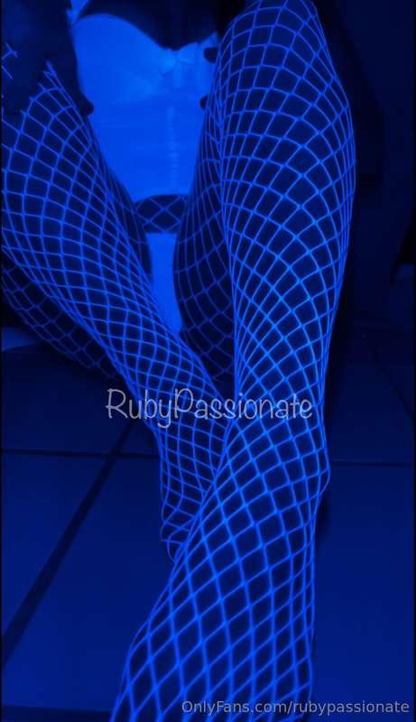 Screenshot from the video of my new fishnets just posted to ..