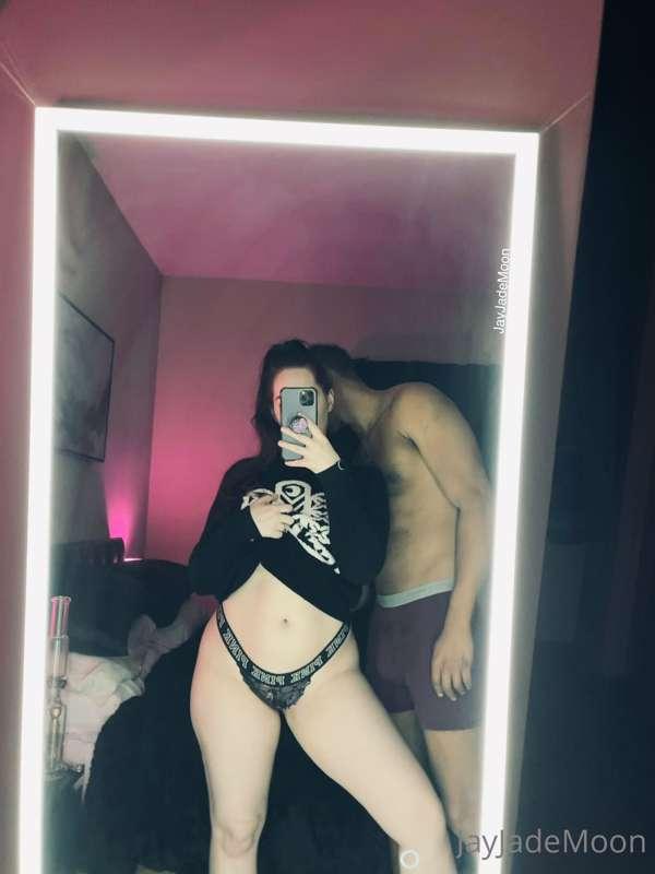 He only poses for pictures if he can grab on my ass while I ..