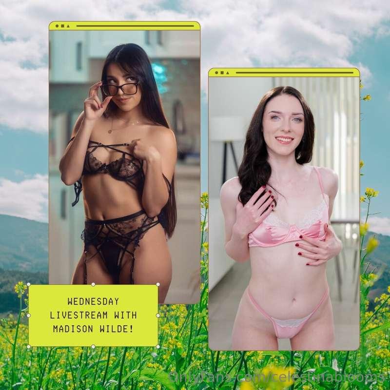 This Wednesday afternoon I'm going LIVE with Madison Wilde! ..
