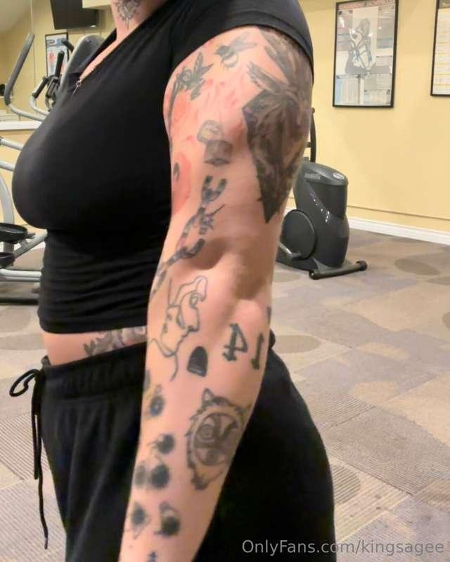Triceps were poppin today 🥹
