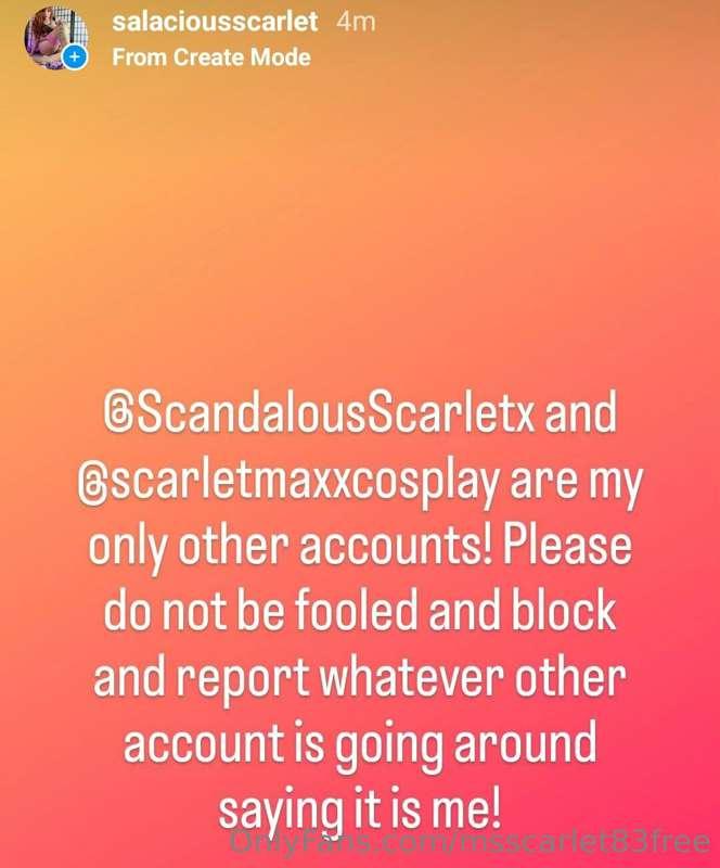 Salaciousscarlet, ScandalousScarletx and Scarletmaxxcosplay ..
