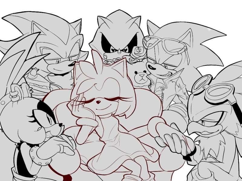 Sonic's rivals x Amy?!!!???
