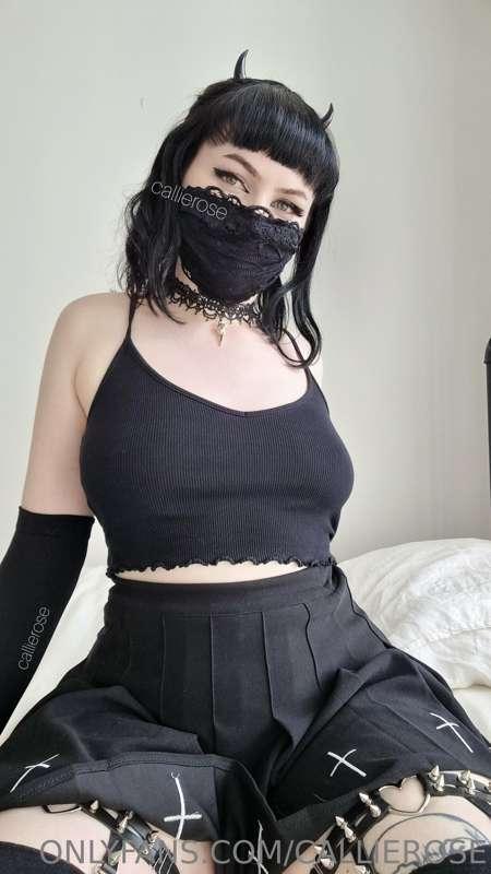 Would you like to taste my hairy goth pussy? 😊