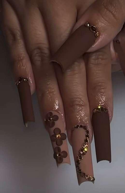 So I was looking at a brown mani... what do yall think of a ..