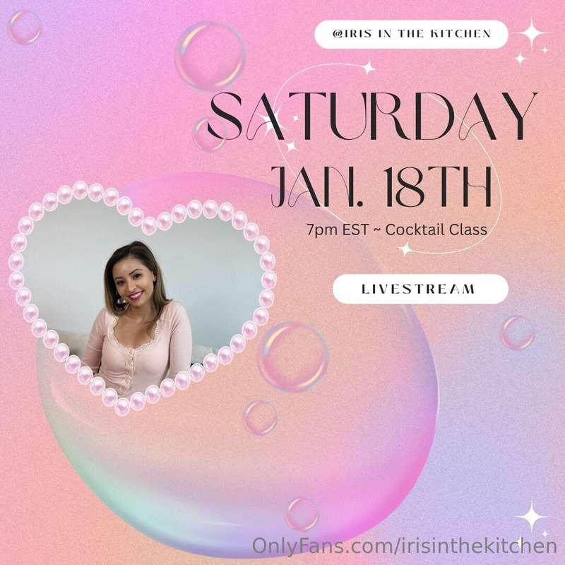 Join me tomorrow for a fun cocktail live 🍸 7pm EST - Hope to..