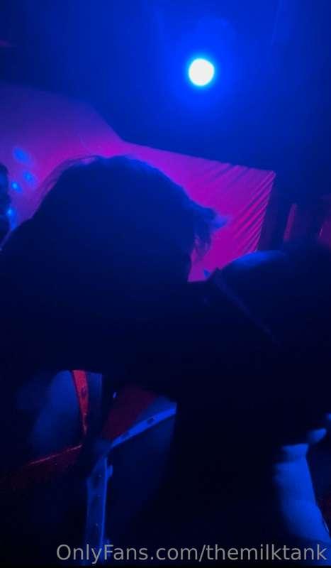 Making out with hubby on dance floor