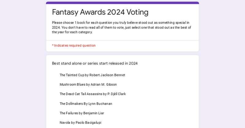 Early Voting For The Fantasy Awards Is Live And Needs YOUR Help! 