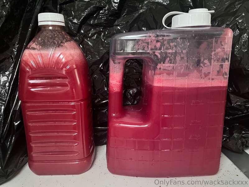 WACKSACK DIET: A fresh batch juiced today. 100% pure waterme..