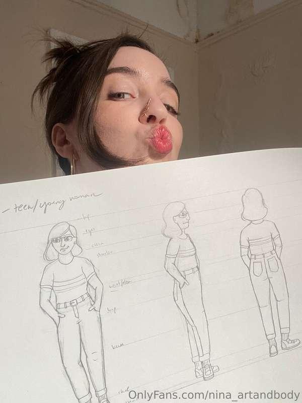 I made a character design for a friend’s animation– she want..