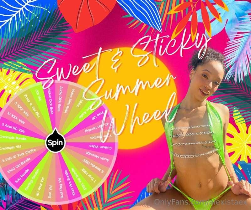 🌴 𝐒𝐖𝐄𝐄𝐓 & 𝐒𝐓𝐈𝐂𝐊𝐘 𝐒𝐔𝐌𝐌𝐄𝐑 𝐏𝐑𝐈𝐙𝐄 𝐖𝐇𝐄𝐄𝐋 🌴 Spin my brand new summ..