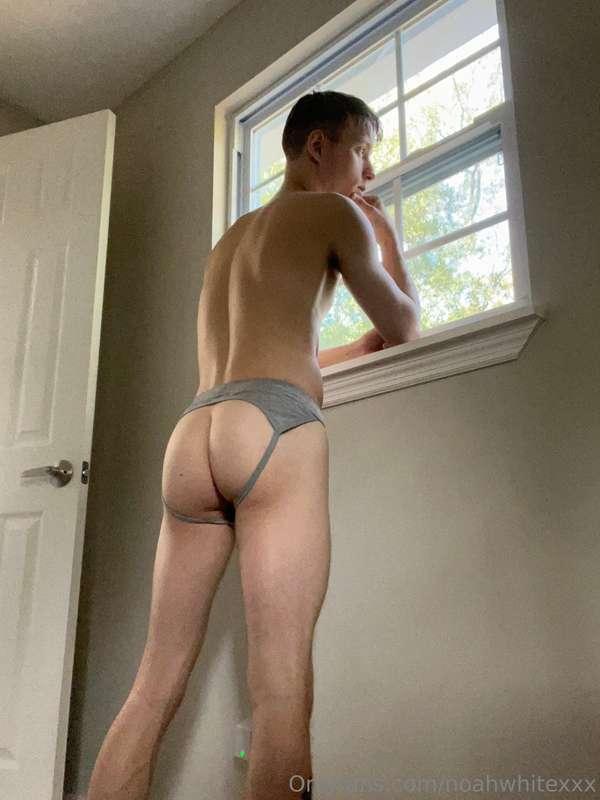 Looking out my bedroom window waiting for you to get here