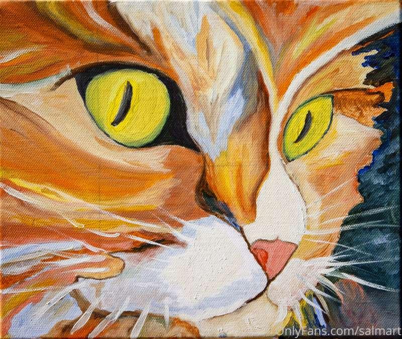 " MI GATO MUSKY "
ÓLEO sobre lienzo 24 x 30
Noviembre 2019

..